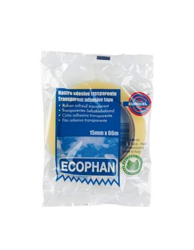 Nastro Adesivo Ecophan 19Mmx66Mt In Caramella Eurocel - 001417210 - (conf. 8) Eurocel - 1