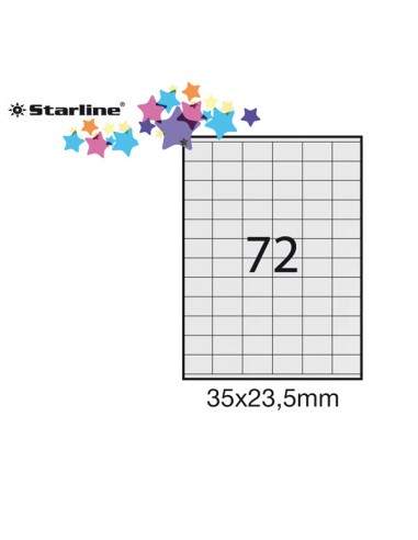 Etichetta Adesiva Bianca 100Fg A4 35X23,5Mm (72Et/Fg) Starline - STL3017 STARLINE - 1