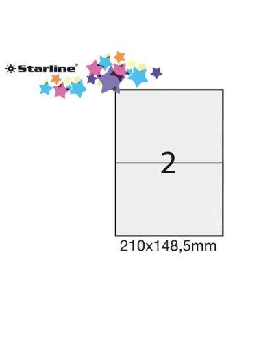 Etichetta Adesiva Bianca 100Fg A4 210X148,5Mm (2Et/Fg) Starline - STL3042 STARLINE - 1