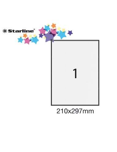 Etichetta Adesiva Bianca 100Fg A4 210X297Mm (1Et/Fg) Starline - STL3043 STARLINE - 1