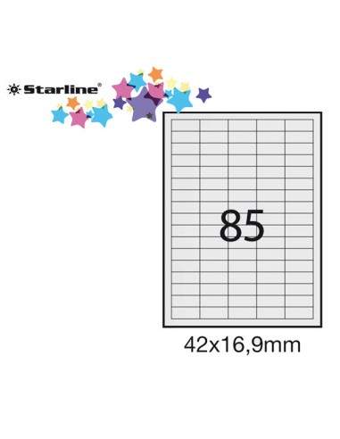 Etichetta Adesiva Bianca 100Fg A4 42X16,9Mm (85Et/Fg) Starline - STL3047 STARLINE - 1