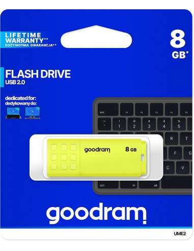 Pendrive GoodRAM 8GB UME2 yellow USB 2.0 - retail blister Goodram - 1