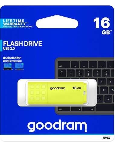 Pendrive GoodRAM 16GB UME2 yellow USB 2.0 - retail blister Goodram - 1