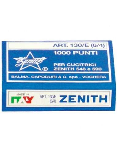 Punti metallici ZENITH 130/E 6/4  Conf. 1000 pezzi - 0311301401 Zenith - 1