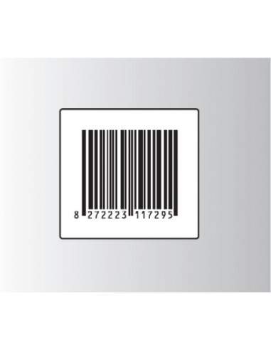 Rt. 500 Etichette Antitaccheggio - f.to 29x28 mm - disat. - 8,20MHz - falso barcode (ordine minimo 4 rt.)  - 1