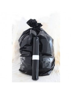 Sacchi immondizia NESSUNO in polietilene rigenerato capacità 130 l NERO rotolo da 10 pz. - 21130  - 1