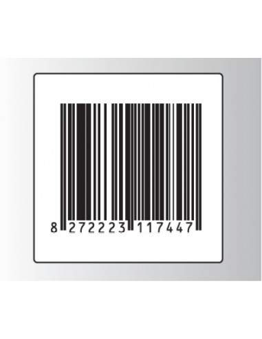 Rt. 500 Etichette Antitaccheggio - f.to 40x40 mm - disat. - 8,20MHz - falso barcode (ordine minimo 4 rt.)  - 1