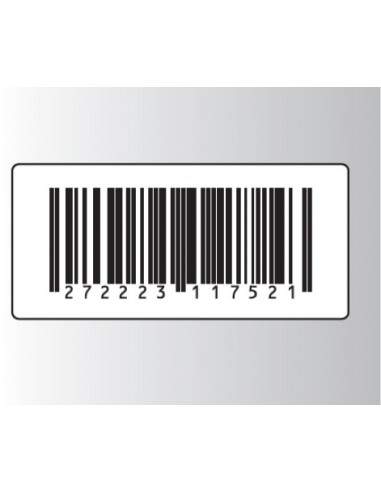 Rt. 500 Etichette Antitaccheggio - f.to 50x23 mm - disat. - 8,20MHz - falso barcode (ordine minimo 4 rt.)  - 1