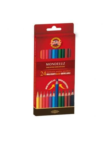 Astuccio matite multicolore KOH-I-NOOR legno di cedro 24 matite - H2140N Koh-i-noor - 1