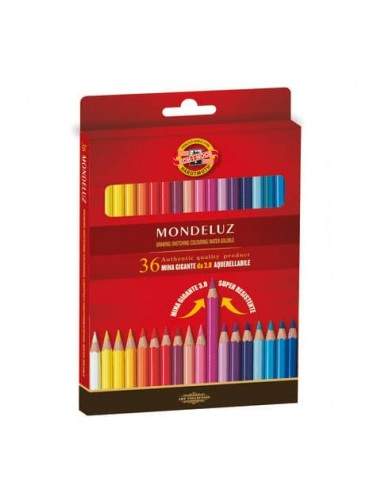 Astuccio matite multicolore KOH-I-NOOR legno di cedro 36 matite - H2141N Koh-i-noor - 1