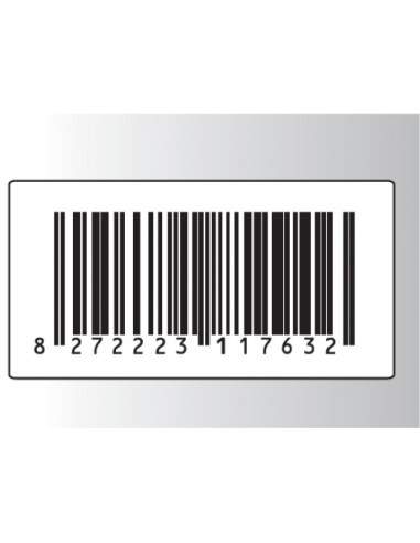 Rt. 500 Etichette Antitaccheggio - f.to 58x30 mm - disat. - 8,20MHz - falso barcode (ordine minimo 4 rt.)  - 1