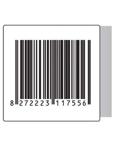 Rt. 500 Etichette Antitaccheggio - f.to 50x50 mm - disat. - 8,20MHz - falso barcode (ordine minimo 4 rt.)  - 1