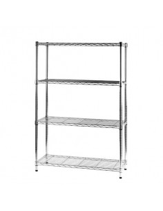 Scaffale a 4 ripiani Serena Group Archimede in acciaio grigio ZN1436-4 Serena Group - 1