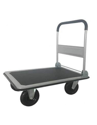 Carrello piattaforma Serena Group grigio nero 91x61x93 cm - portata 350 kg - ruote grandi - PZS350 Serena Group - 1