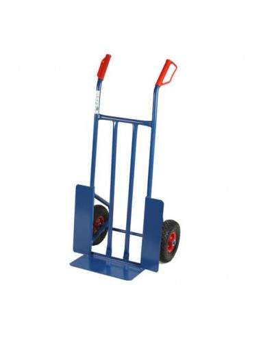 Carrello in acciaio Serena Group con doppio manico 57 x 46 x h. 116 cm 250 kg blu - HT250 Serena Group - 1