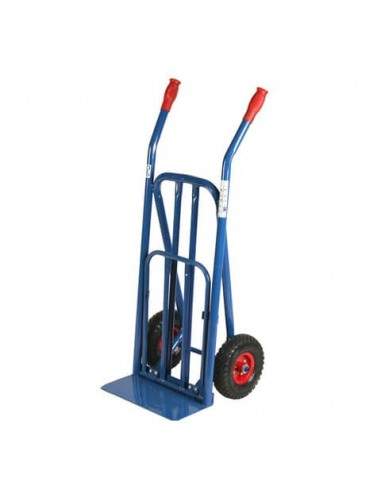 Carrello in acciaio Serena Group con doppio manico 90 x 44 x h. 118 cm blu HT4024R Serena Group - 1