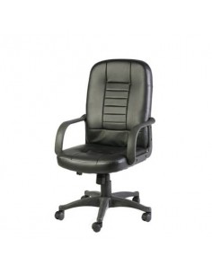 Poltrona presidenziale Serena Group Detroit in PU nero HC4418H Serena Group - 1