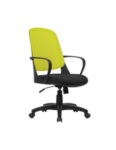 Sedia operativa rete Serena Group Washington in tessuto e rete tecnica giallo - H4069X Serena Group - 1