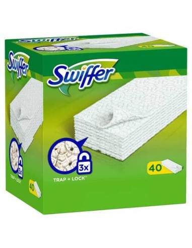 Panni ricarica Swiffer DRY per pavimenti verde conf. da 40 - PG012 Swiffer - 1