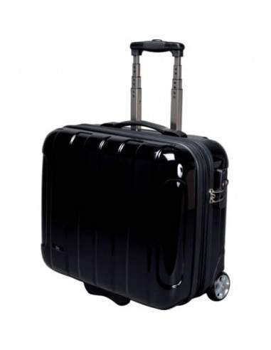 Trolley portadocumenti JSA in policarbonato 43x21x40 cm nero 45513 Alassio - 1