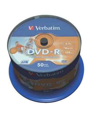DVD-R Verbatim 16x 4.7 GB  in confezione da 50 dvd - 43533 Verbatim - 1