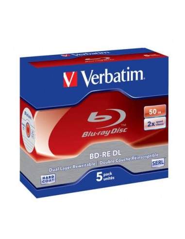 Blu-Ray BD-RE DL Verbatim 50 GB  conf. da 5 - 43760 Verbatim - 1