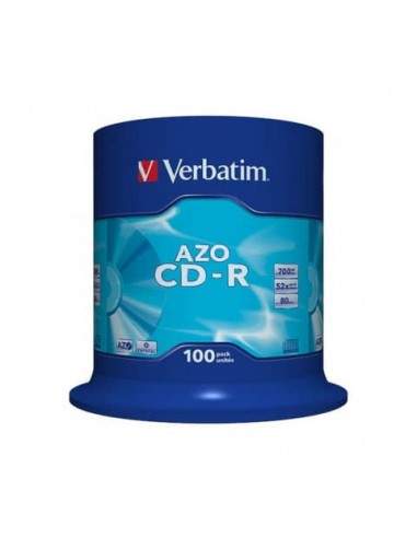 CD-R AZO Verbatim 700 MB  in confezione da 100 dvd-r - 43430 Verbatim - 1