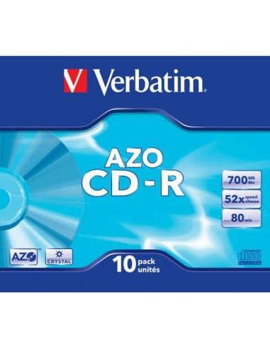 CD-R AZO Verbatim 52x 700 MB  Conf. 10 pezzi - 43342 Verbatim - 1