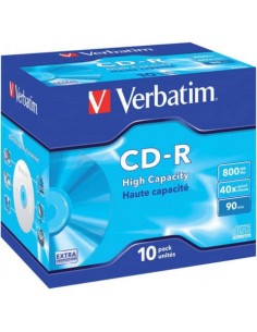 CD-R High Capacity Verbatim 800 MB  conf. da 10 - 43428 Verbatim - 1