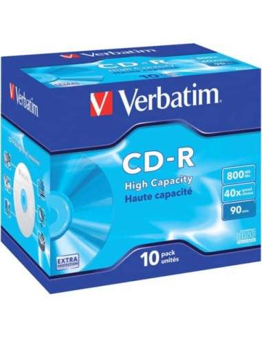 CD-R High Capacity Verbatim 800 MB  conf. da 10 - 43428 Verbatim - 1