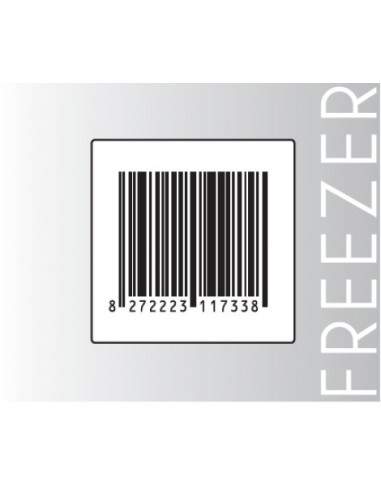 Rt. 500 Etichette Antitaccheggio - f.to 50x50 mm - disat. - 8,20MHz - falso barcode - FREEZER (ordine minimo 4 rt.)  - 1
