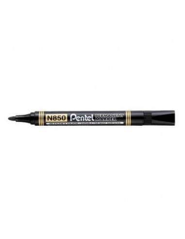 Marcatore permanente Pentel N850 punta conica 4.5 mm nero N850-AE Pentel - 1