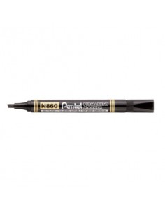 Marcatore permanente Pentel N860 punta a scalpello 4.5 mm nero N860-AE Pentel - 1
