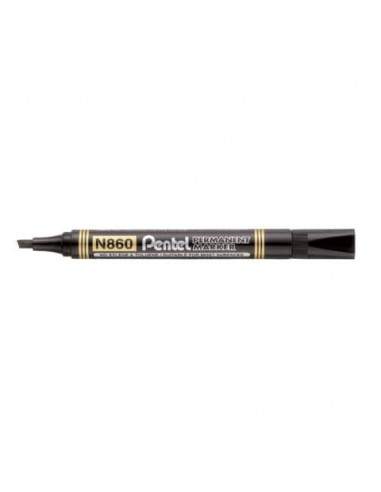 Marcatore permanente Pentel N860 punta a scalpello 4.5 mm nero N860-AE Pentel - 1