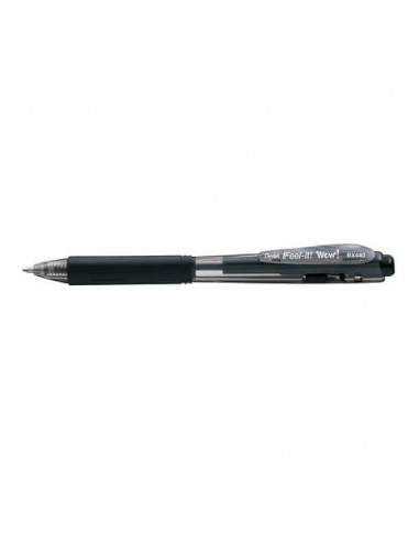 Penne a sfera a scatto Pentel Feel It Wow 1.0 mm nero BX440-AI Pentel - 1