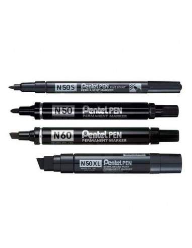 Marcatore permanente Pentel Pen N50S punta conica 3.8 mm nero N50S-A Pentel - 1