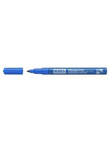 Marcatore permanente Pentel Pen N50S punta conica 3.8 mm blu N50S-C Pentel - 1
