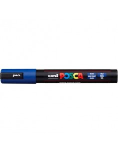 Marcatore a tempera POSCA Uni-Ball punta tonda 1,8-2,5 mm blu M PC5M B  - 1