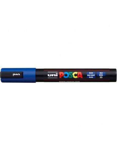 Marcatore a tempera POSCA Uni-Ball punta tonda 1,8-2,5 mm blu M PC5M B  - 1