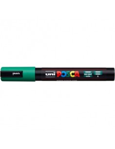 Marcatore a tempera POSCA Uni-Ball punta tonda 1,8-2,5 mm verde M PC5M V  - 1
