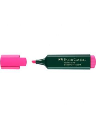 Evidenziatore Faber-Castell Textliner 48 Refill tratto 1-2-5 mm rosa fluo 154828 Faber Castell - 1