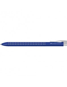 Penne a sfera a scatto Faber-Castell Grip 2022 punta M blu 544651 Faber Castell - 1