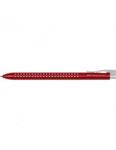 Penne a sfera a scatto Faber-Castell Grip 2022 tratto M rossa 544621 Faber Castell - 1