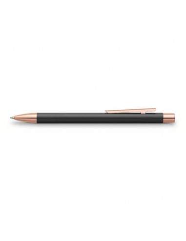 Penna a sfera a scatto Faber-Castell Neo Slim M nero/rosegold 343320 Faber Castell - 1