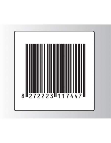 Rt. 500 Etichette Antitaccheggio - f.to 40x40 mm - disat. - 8,20MHz - falso barcode (ordine minimo 4 rt.)  - 4