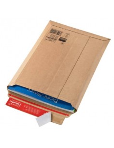 Busta rigida per spedizioni ColomPac in cartone ondulato f.to 20x28,8 cm avana CP 010.02 Colompac - 1