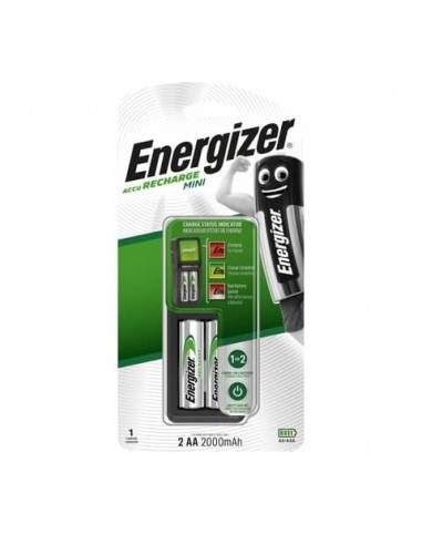 Caricabatterie ENERGIZER Mini Charger 2000mAh incluse 2 batterie Power Plus AA - E300701301 Energizer - 1