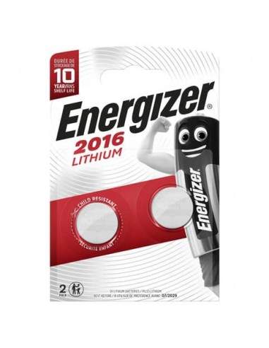 Batterie al litio a bottone ENERGIZER CR2016 Conf. 2 pezzi - E301021903 Energizer - 1