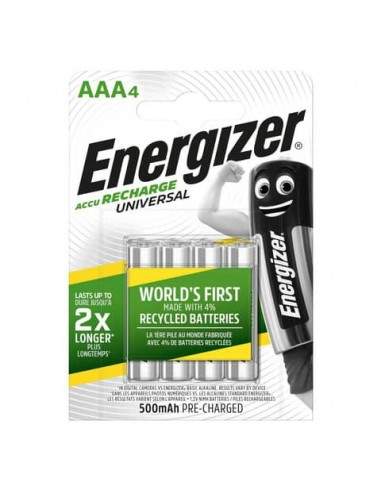 Batterie ricaricabili ENERGIZER Accu Recharge Universal AAA conf. da 4 - E301375701 Energizer - 1
