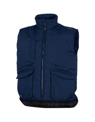 Gilet da lavoro DELTA PLUS Sierra 2 imbottito 9 tasche con zip - cotone e poliestere blu - TG. S- SIER2BMTM Delta Plus - 1